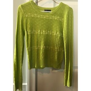 Lacy Lime Green Sweater